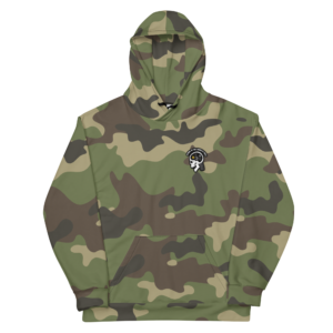 A SOTAR Special Edition M81 Hoodie - The Lord's Plaid with a skull on it.