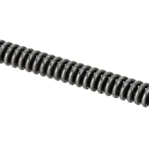 A close-up view of an AR15 SprinCo Ejector Spring, a black metal coil compression spring, on a white background.