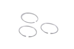 Three AR15 SprinCo Gas Rings (set of 3) are arranged with their small openings visible on a white background.