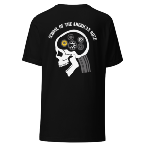 A SOTAR Unisex t-shirt with an image of a skull and an American flag.