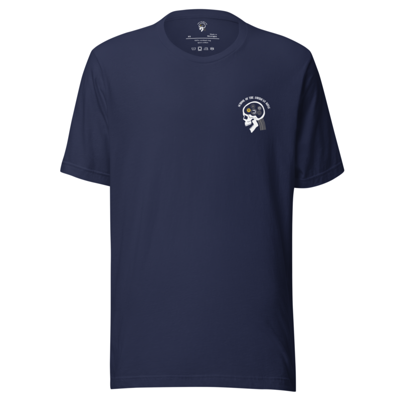 A men's SOTAR Unisex t-shirt with a white logo on it.